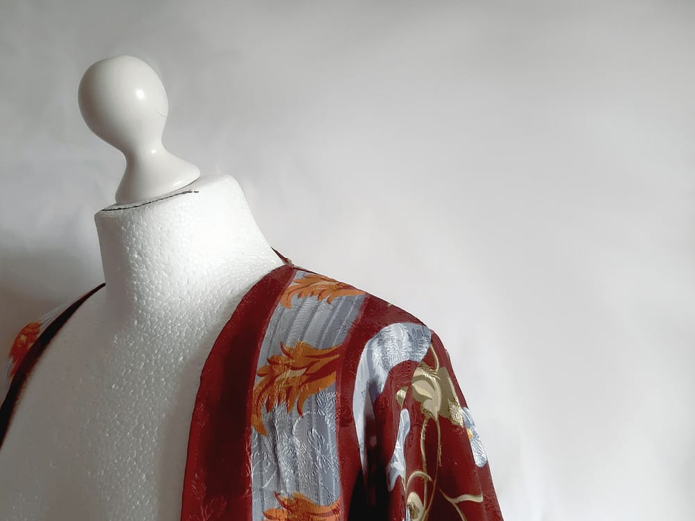 Detail Silk Kimono Reworked Vintage