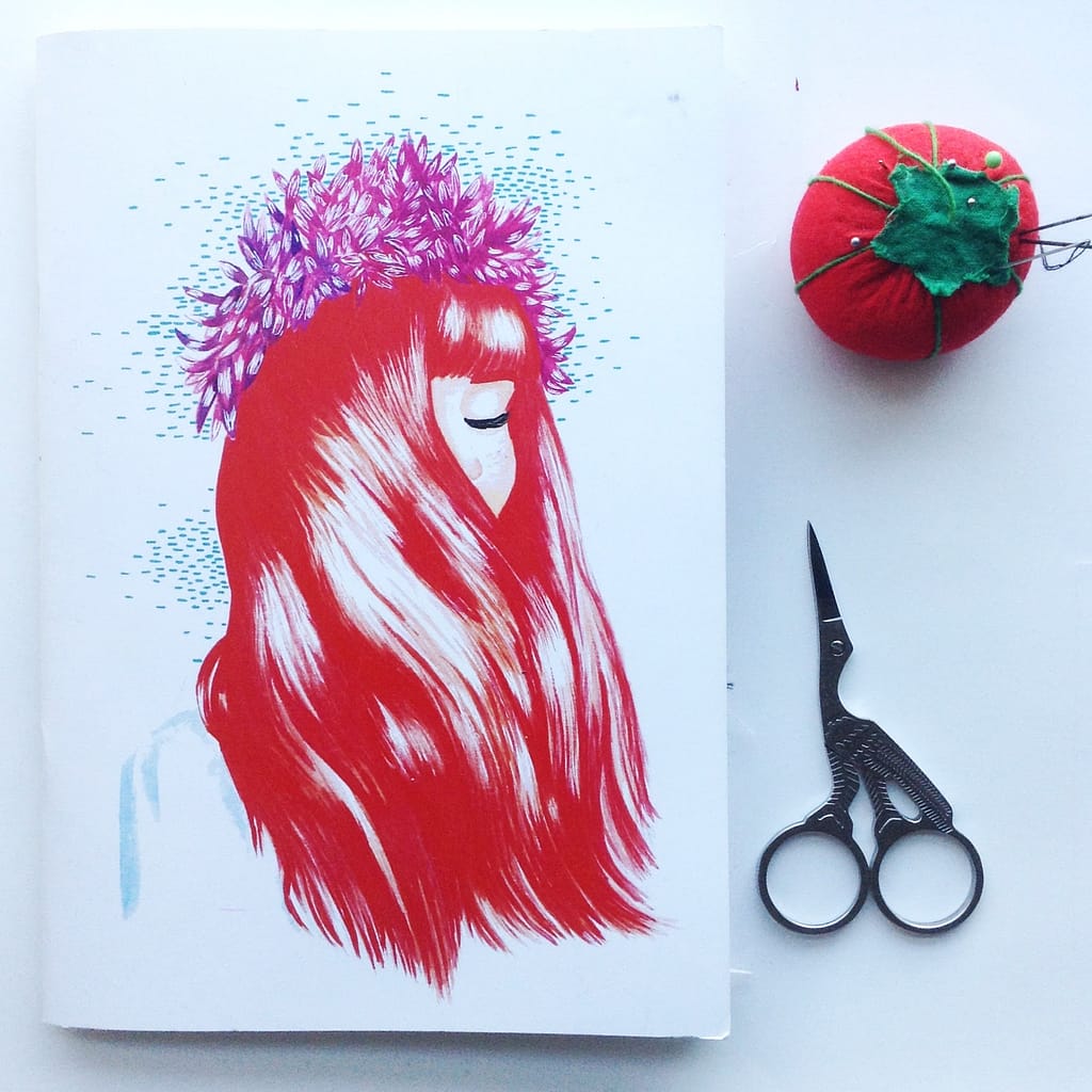 Notebook Illustration by La Chica de La Cinta