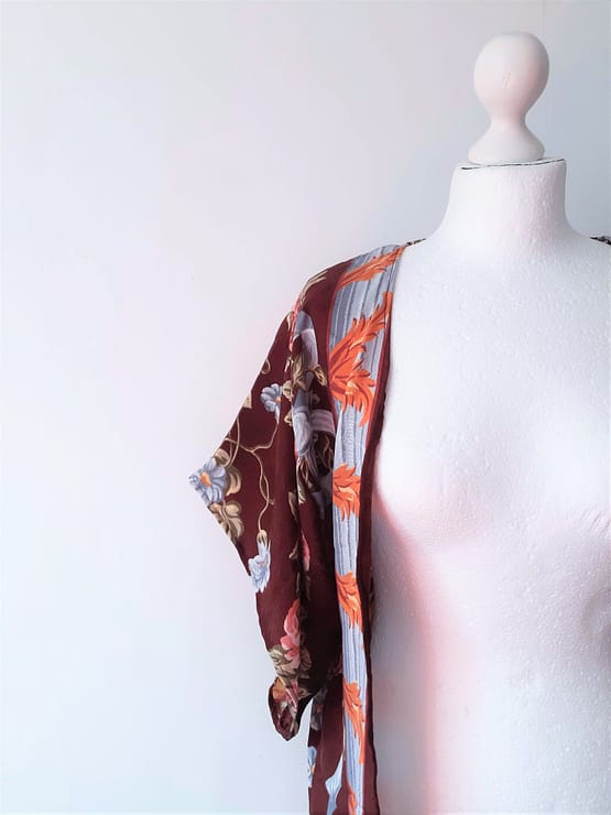 Silk Kimono Reworked Vintage